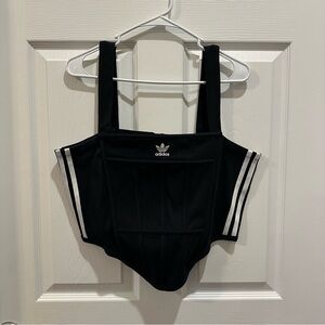 NWT adidas Originals Women's Plus Size Ribbed Corset Tank 2X
